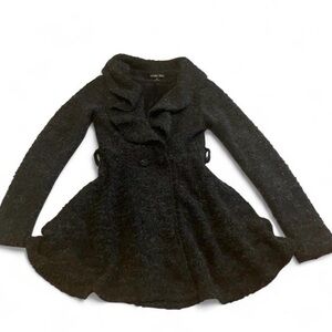 Double Zero‎ Charcoal Textured Outerwear